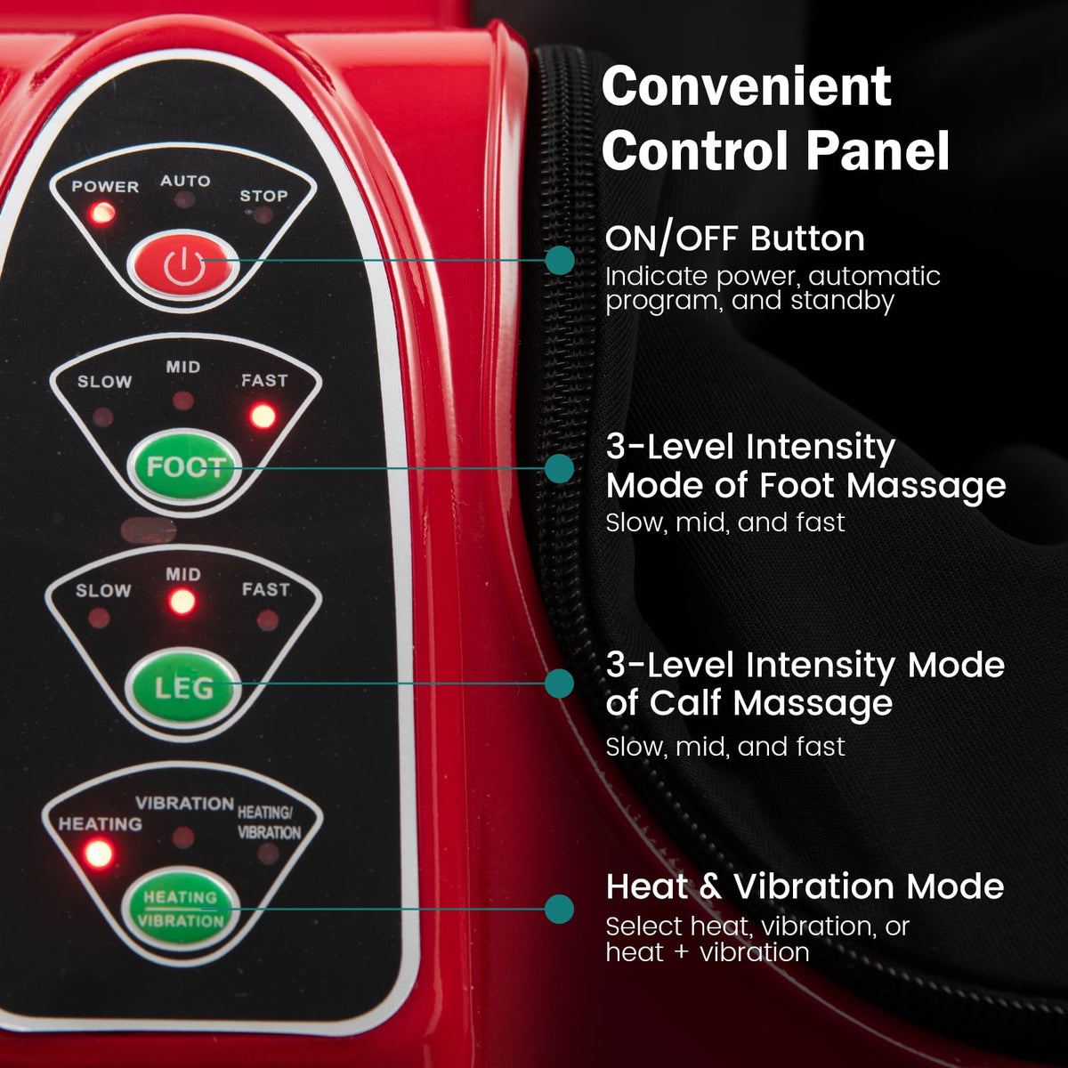 Shiatsu Kneading Rolling Vibration Heating Foot Massager-Foot Massager-DECOROLALA