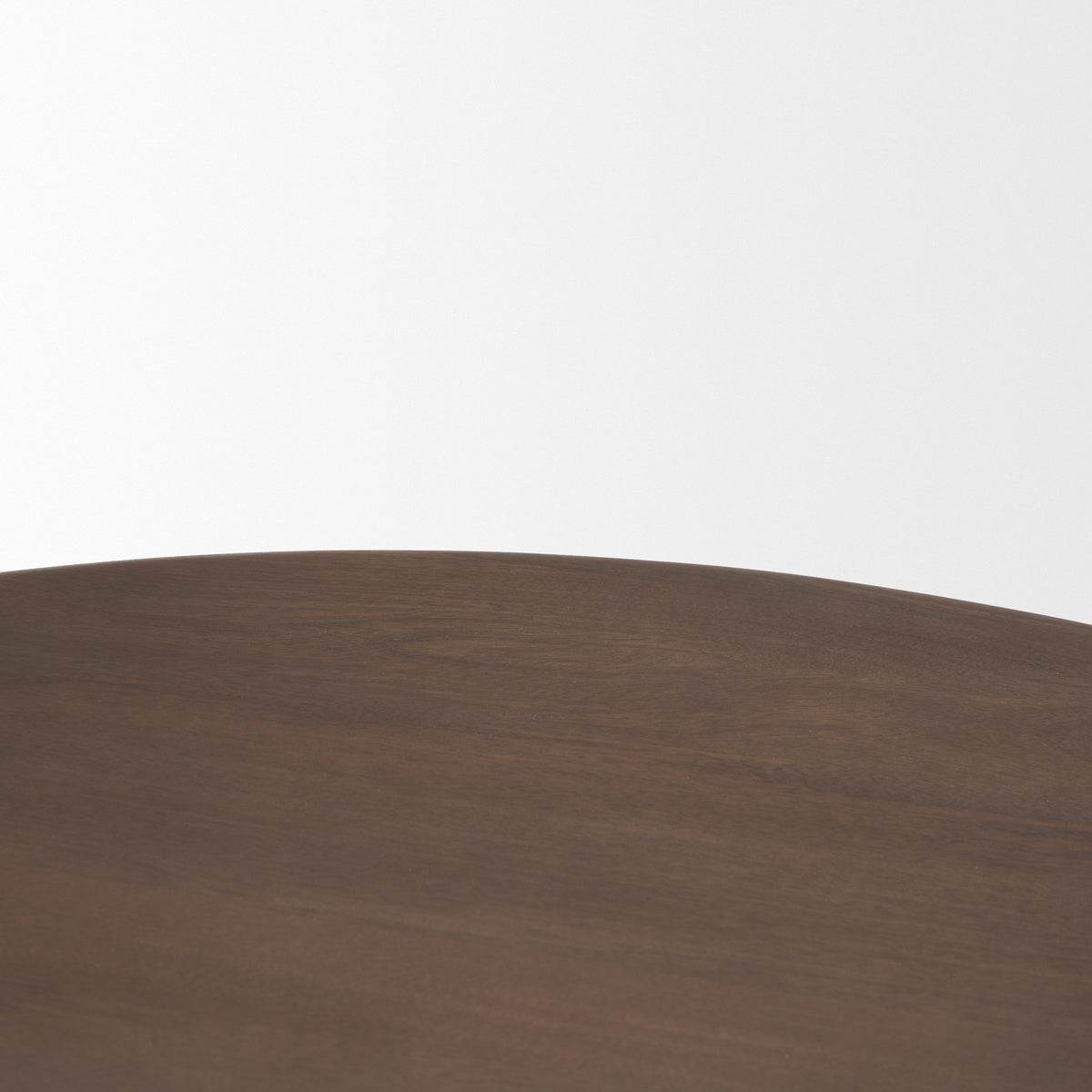 Shima Round Dark Brown Wood W/Arched Legs Coffee Table-Coffee Tables-DECOROLALA