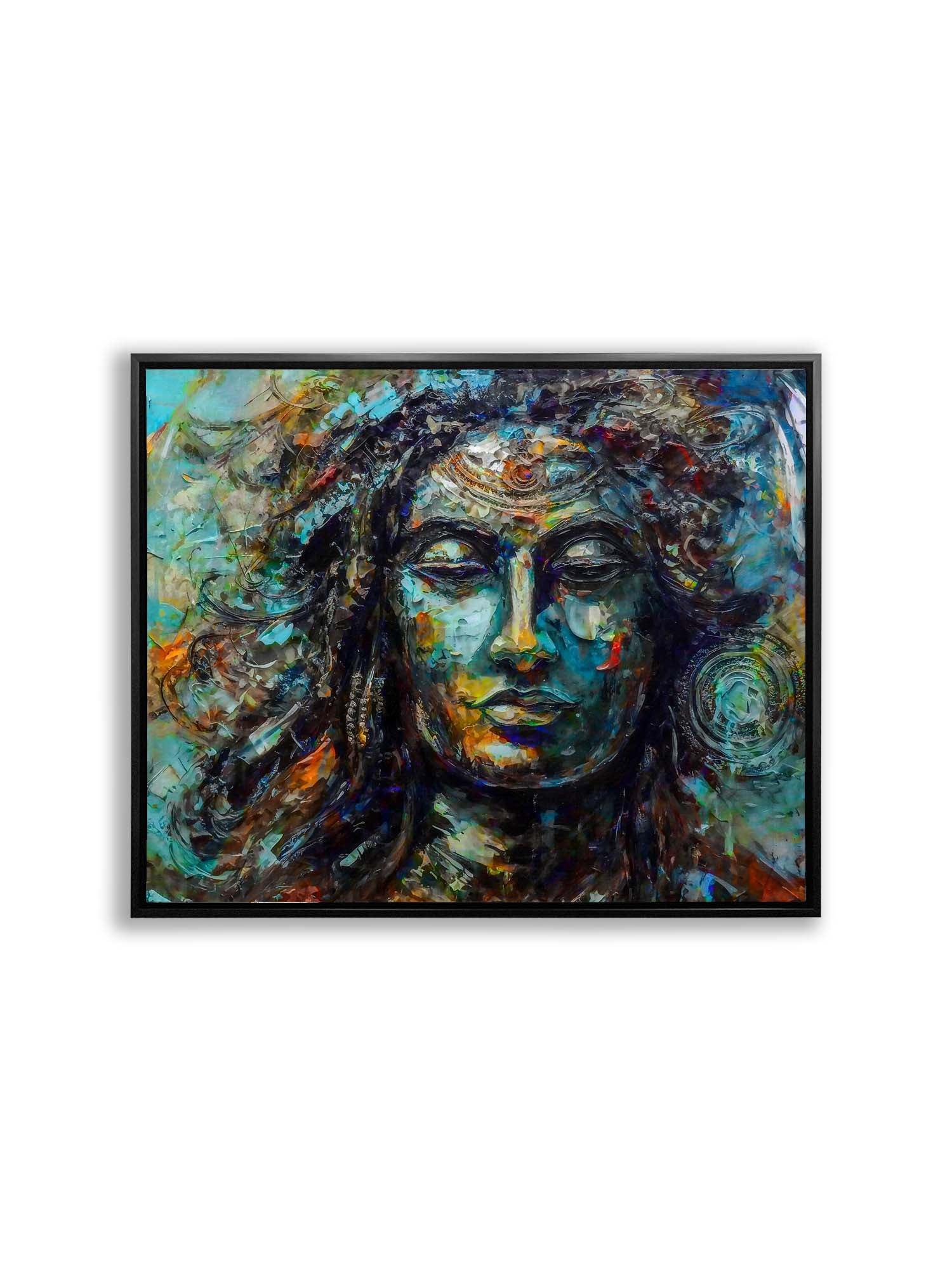 Shiva Canvas Wall Art 48x36 inches-Canvas Print-DECOROLALA