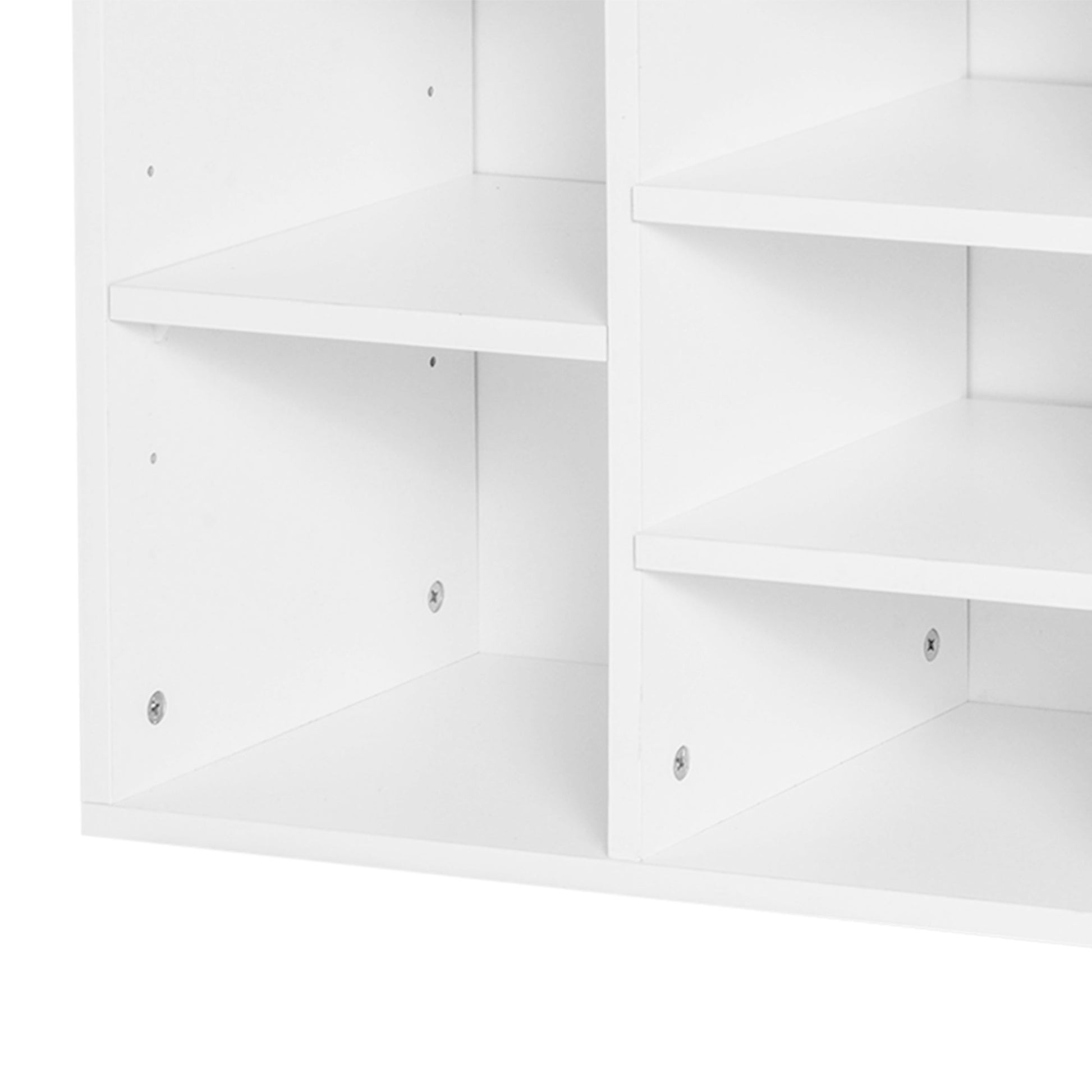 Shoe Bench with Storage - White Upholstered Entryway Bench-Home Furnishings > Storage & Organization > Shoe Storage Cabinets & Racks-DECOROLALA