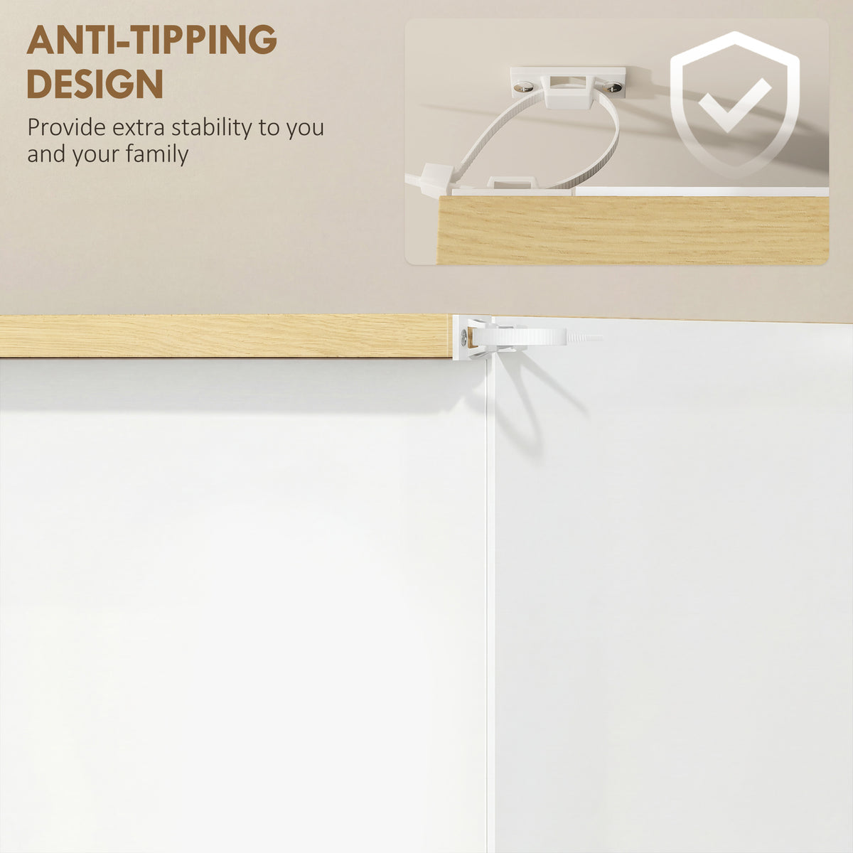 Shoe Storage Cabinet - 3 Flip Drawers 12-18 Pairs White-Home Furnishings > Storage & Organization > Shoe Storage Cabinets & Racks-DECOROLALA
