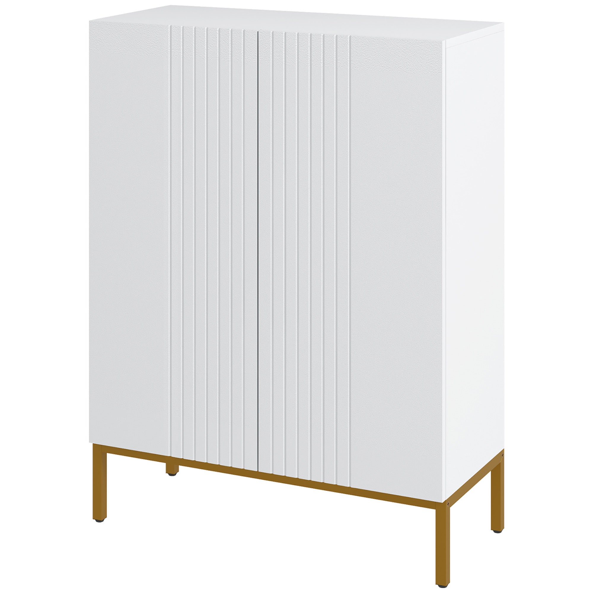 Shoe Storage Cabinet - White 15-20 Pair Organizer-Home Furnishings > Storage & Organization > Shoe Storage Cabinets & Racks-DECOROLALA