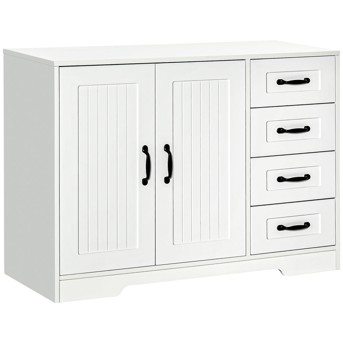 Sideboard Buffet Cabinet - White 41.3"-Sideboards & Buffets-DECOROLALA