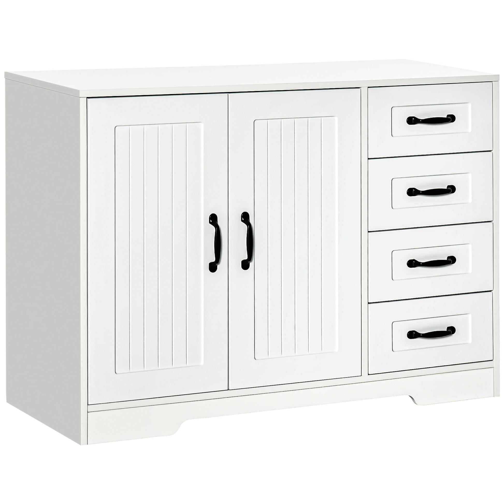 Sideboard Buffet Cabinet - White 41.3"-DECOROLALA