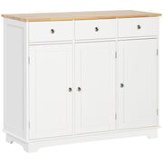 Sideboard Cabinet White 39.8" - Storage-DECOROLALA