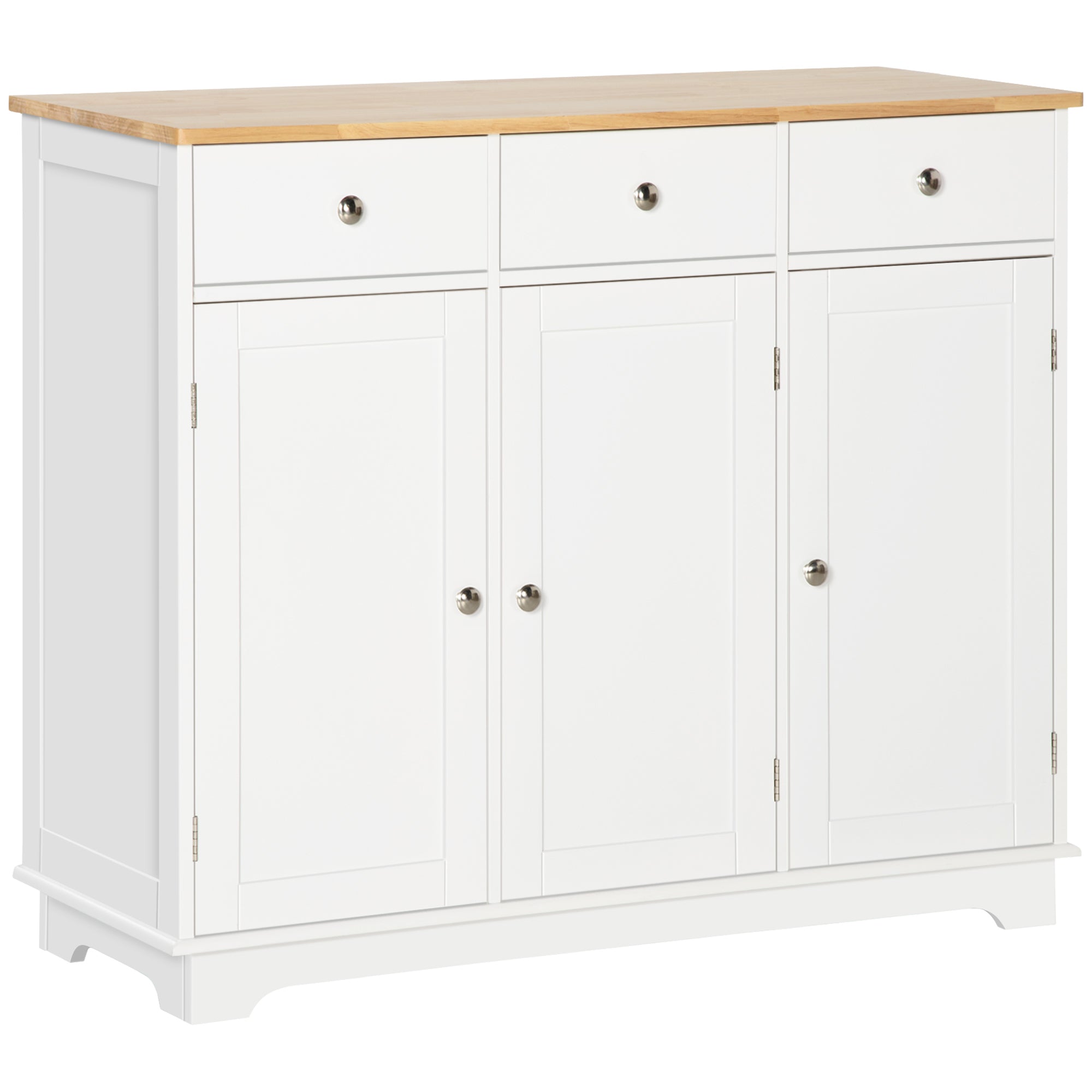 Sideboard Cabinet White 39.8" - Storage-DECOROLALA