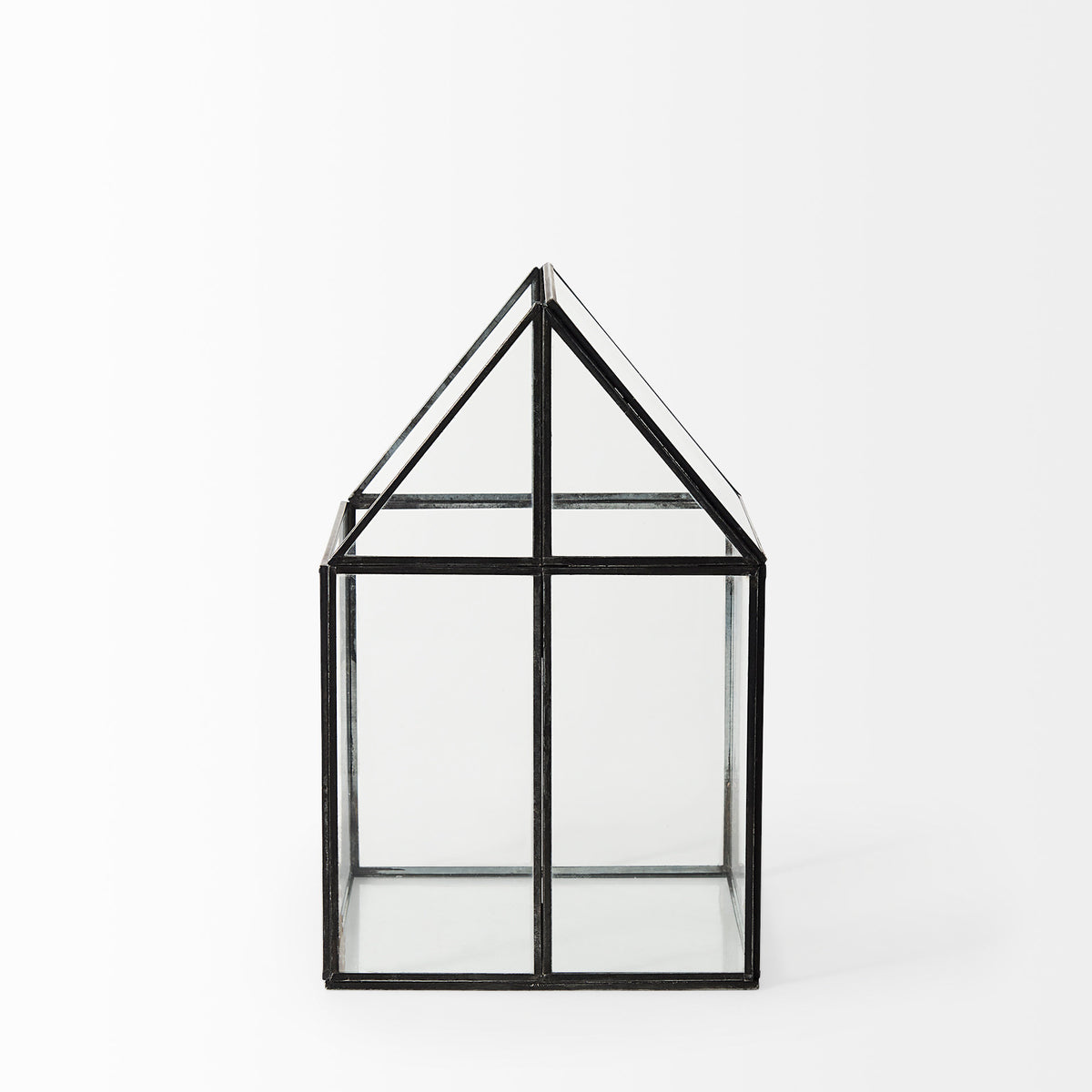 Sikes (Medium) 8L x 8W x 13H Hut Terrarium W/Glass Base-Boxes-DECOROLALA