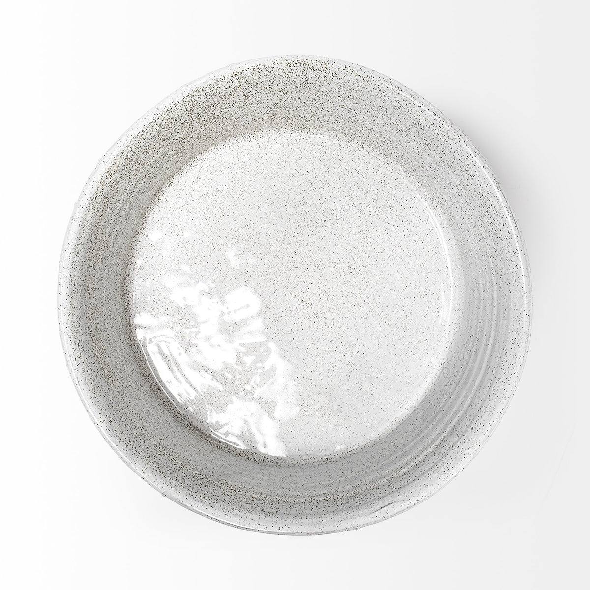 Silone (Large) 16L x 16W White Ceramic Bowl-Bowls-DECOROLALA