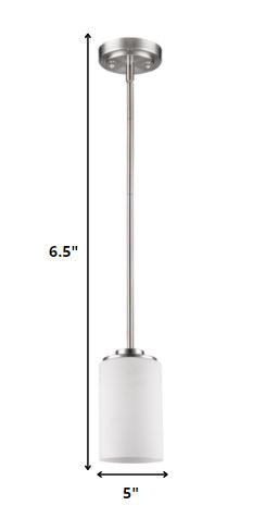 Silver Frosted Glass Hanging Light-Chandeliers-DECOROLALA