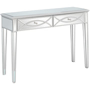 Silver Glass Mirror Console Table-Console Tables-DECOROLALA