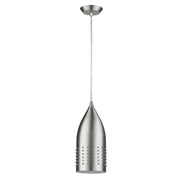 Silver Hanging Light with Glass Studs-Chandeliers-DECOROLALA