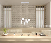 Silver Kitchen Island Six Light Metal LED Ceiling Light With Shades-Chandeliers-DECOROLALA