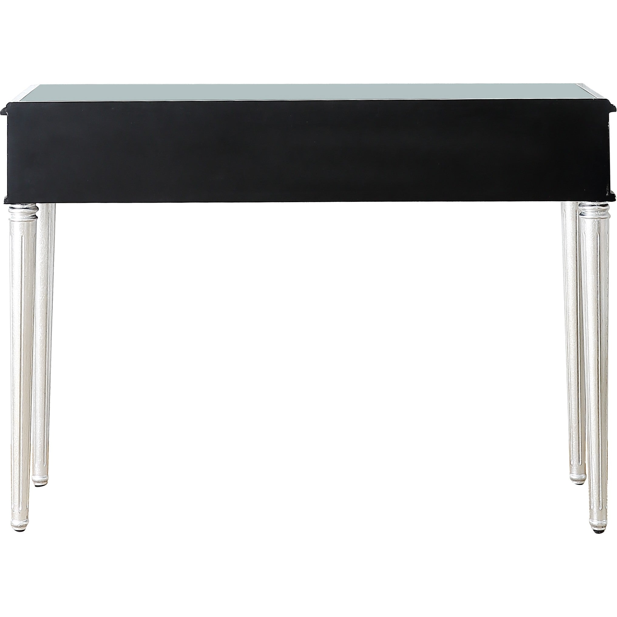 Silver Leaf Antiqued Console Table-Console Tables-DECOROLALA
