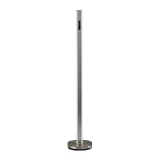 Silver Metal LED Light Changing With Silver Frosted Glass-Floor Lamps-DECOROLALA