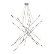Silver Multi Light Metal Dimmable Chandelier-Chandeliers-DECOROLALA