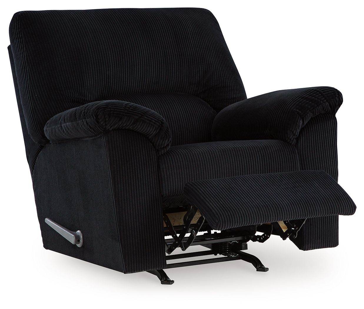 SimpleJoy Rocker Recliner - Onyx Corduroy-Rocker Chairs-DECOROLALA
