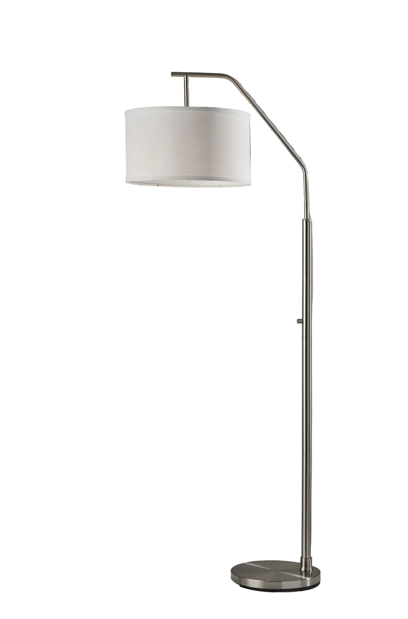 Simplee Adesso Max Floor Lamp - Brushed Steel-Lighting-DECOROLALA
