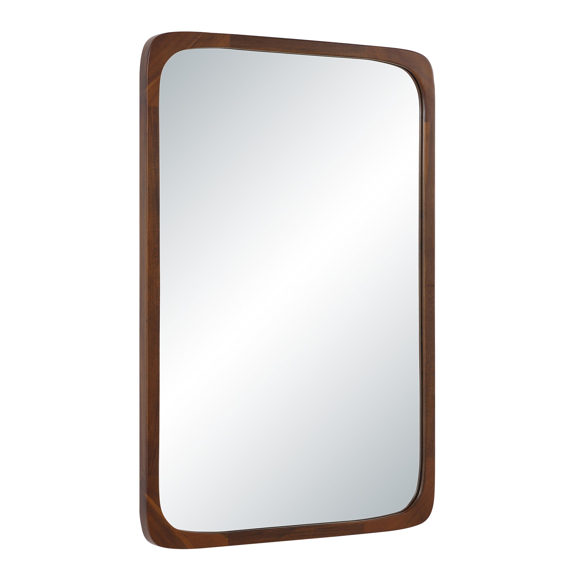 Sisley 36" H x 24" W Wall Mirror, Brown-Mirror-DECOROLALA