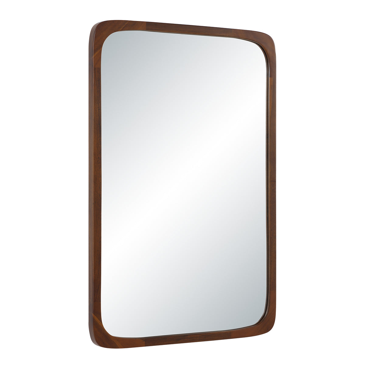 Sisley 36" H x 24" W Wall Mirror, Brown-Mirrors-DECOROLALA