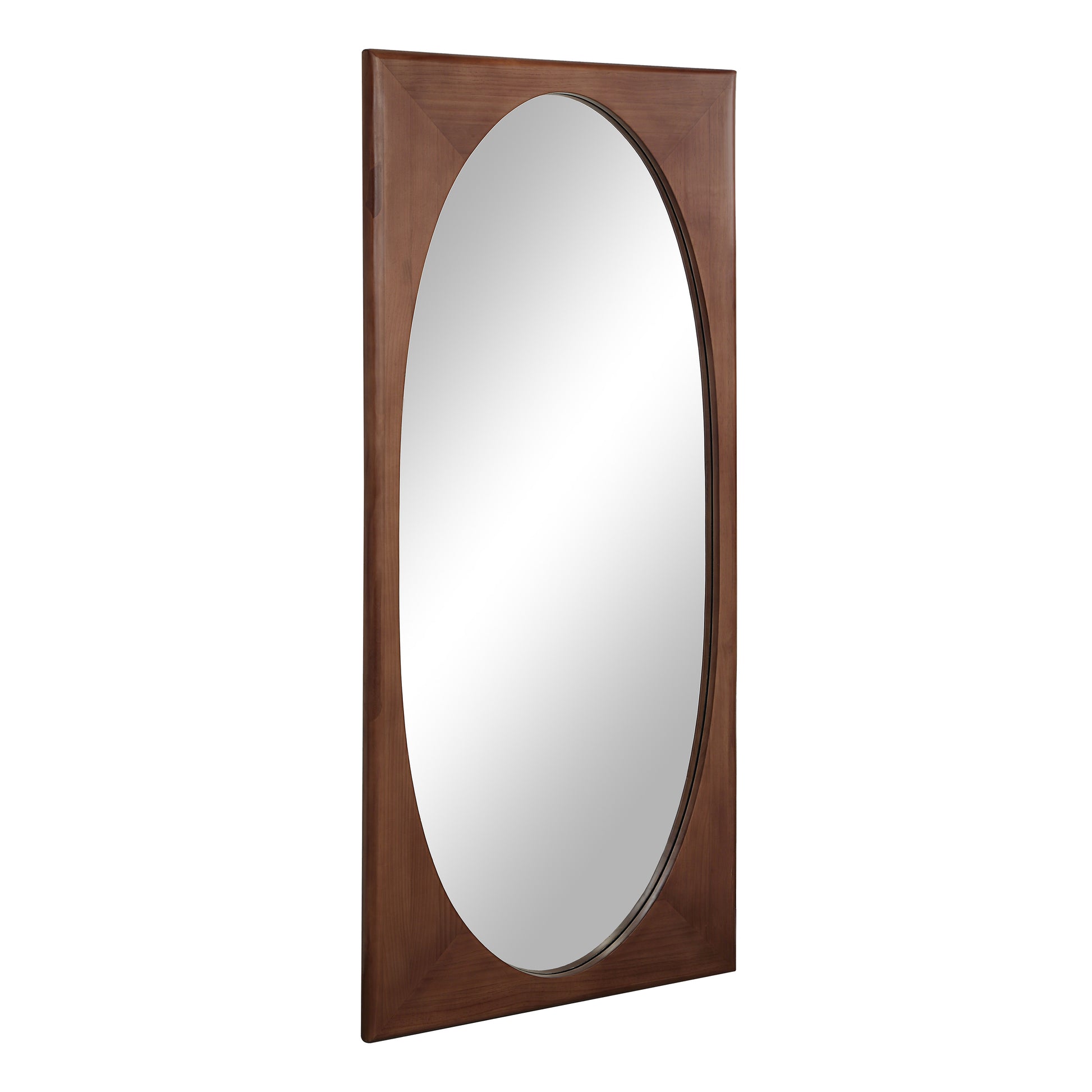 Sitia 68" H x 30" W Wall Mirror, Brown-Mirror-DECOROLALA