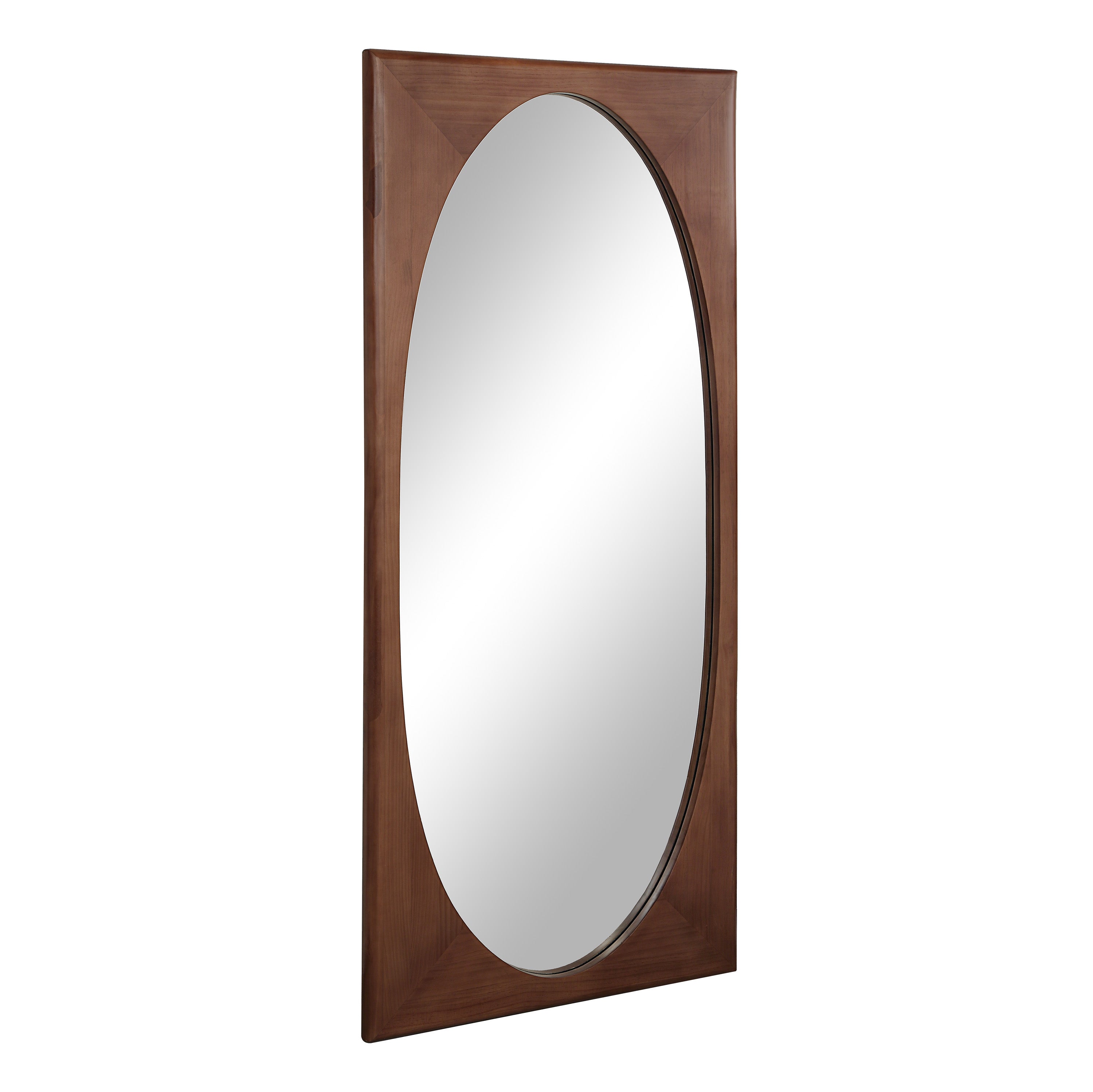 Sitia 68" H x 30" W Wall Mirror, Brown-Mirror-DECOROLALA