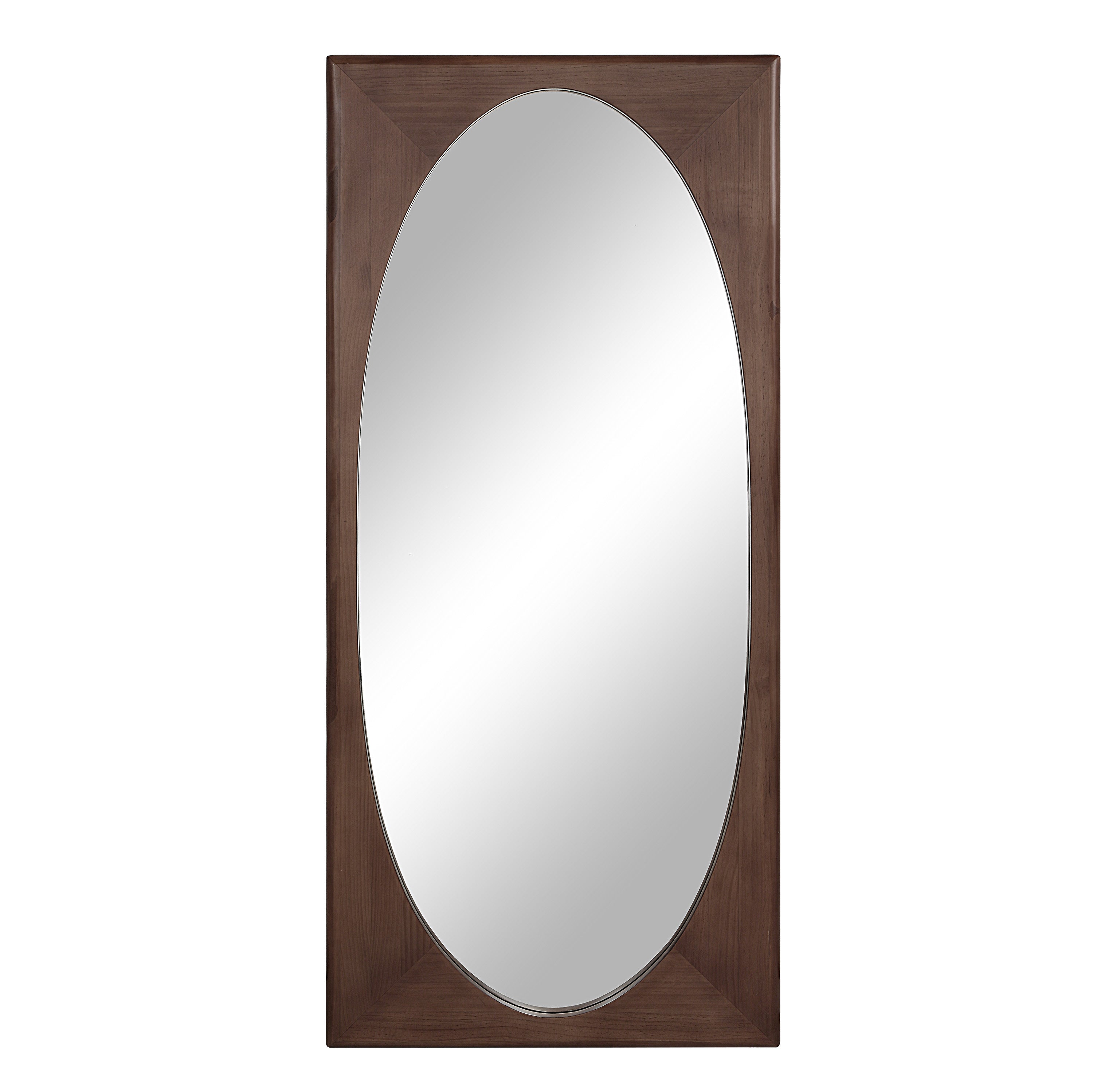 Sitia 68" H x 30" W Wall Mirror, Brown-Mirror-DECOROLALA