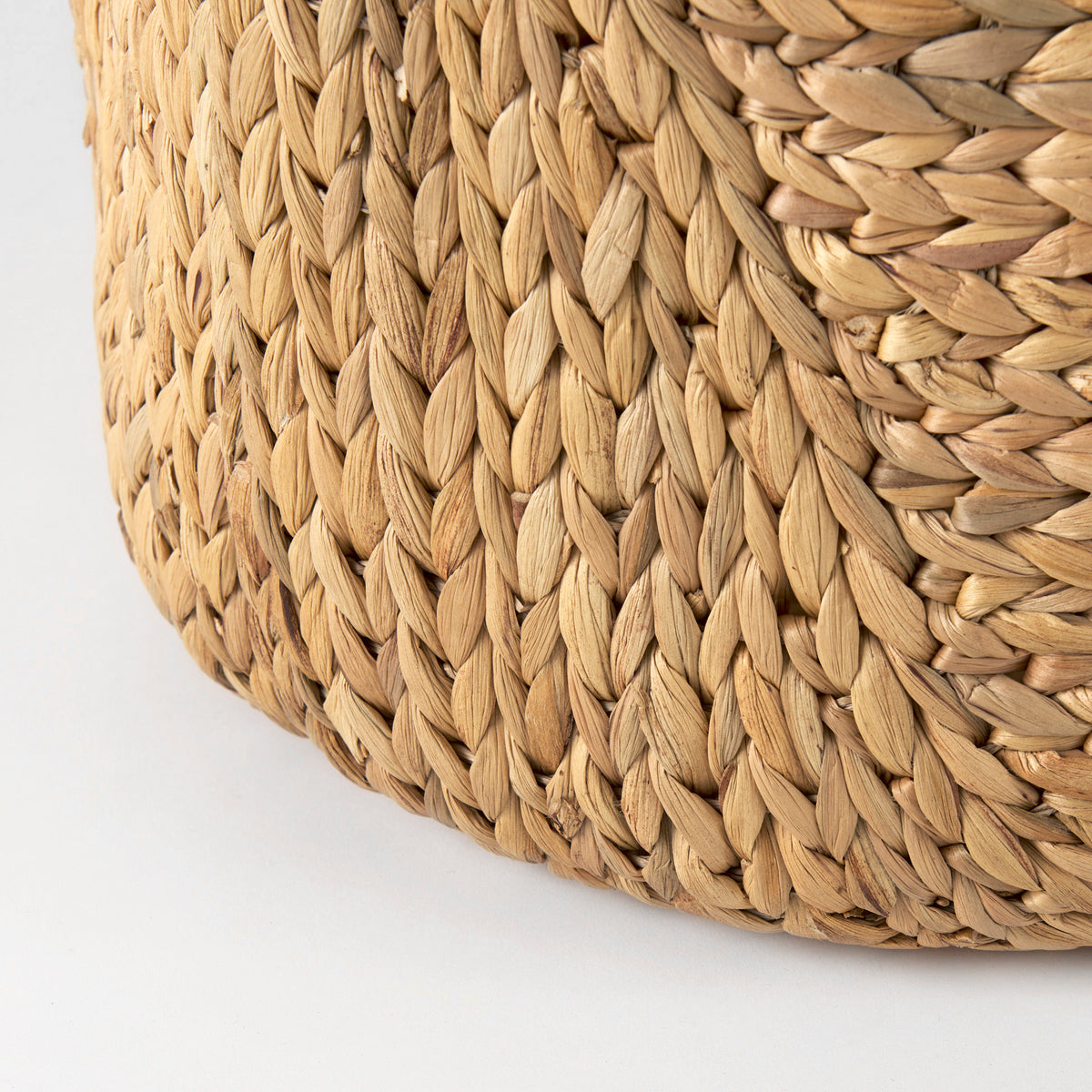 Sivan Round Water Hyacinth Baskets - Light Brown Set of 3-Decorative Baskets-DECOROLALA