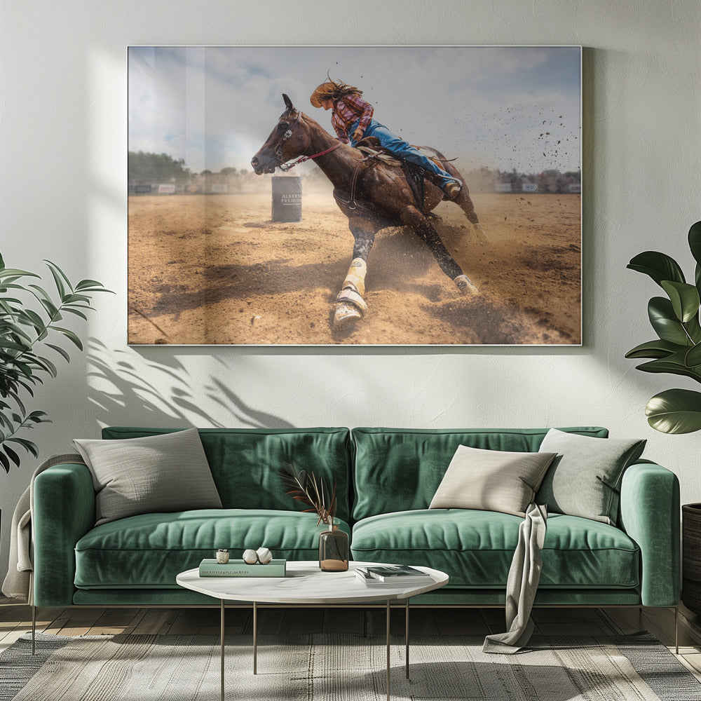 Slam on the Brakes Steven Zhou Horse Wall Art-Canvas Print-DECOROLALA