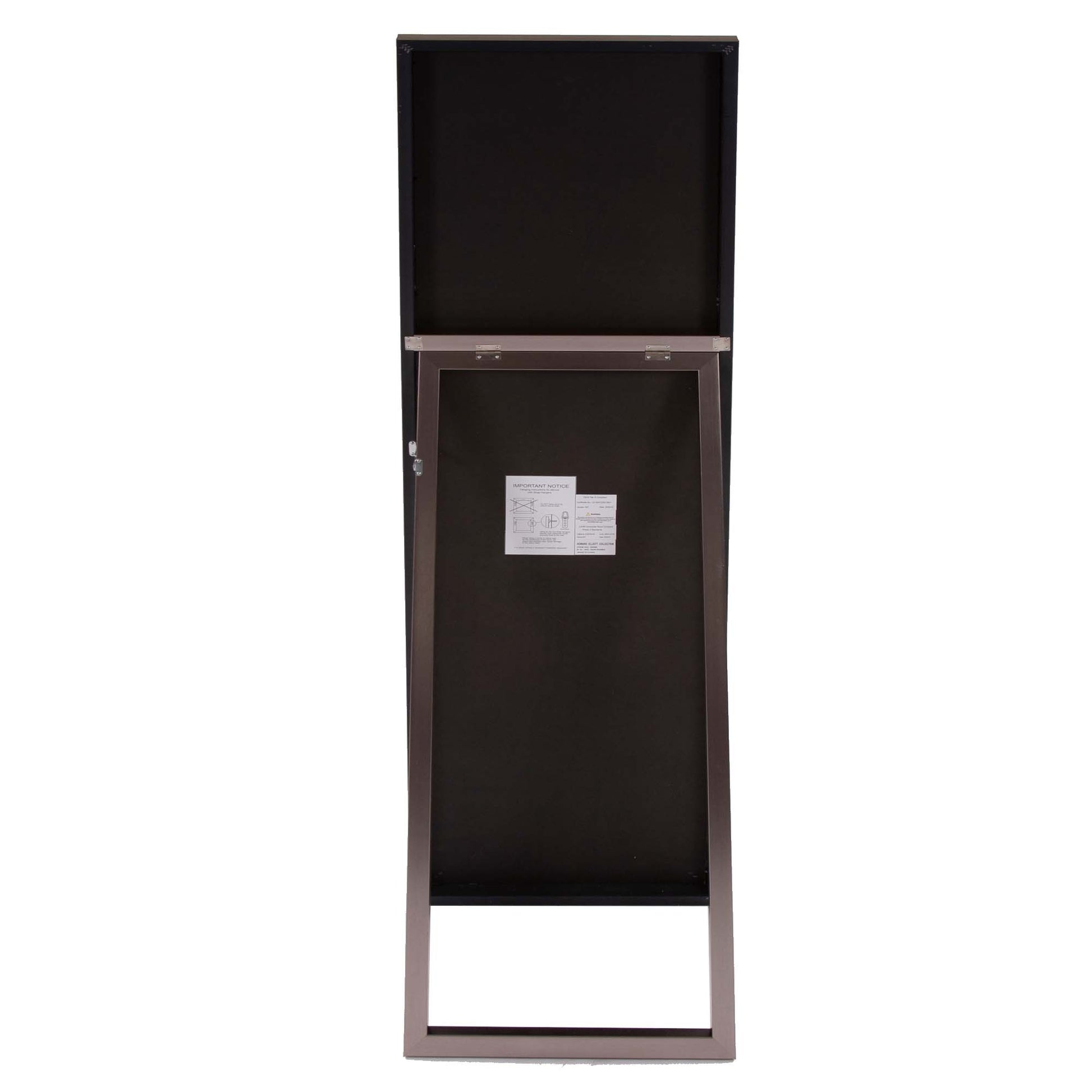 Sleek Brushed Brass Rectangular Full Length Standing Mirror-Mirrors-DECOROLALA