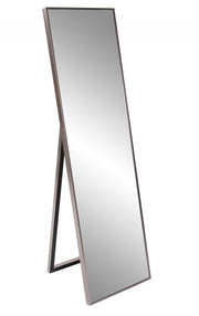 Sleek Brushed Brass Rectangular Full Length Standing Mirror-Mirrors-DECOROLALA