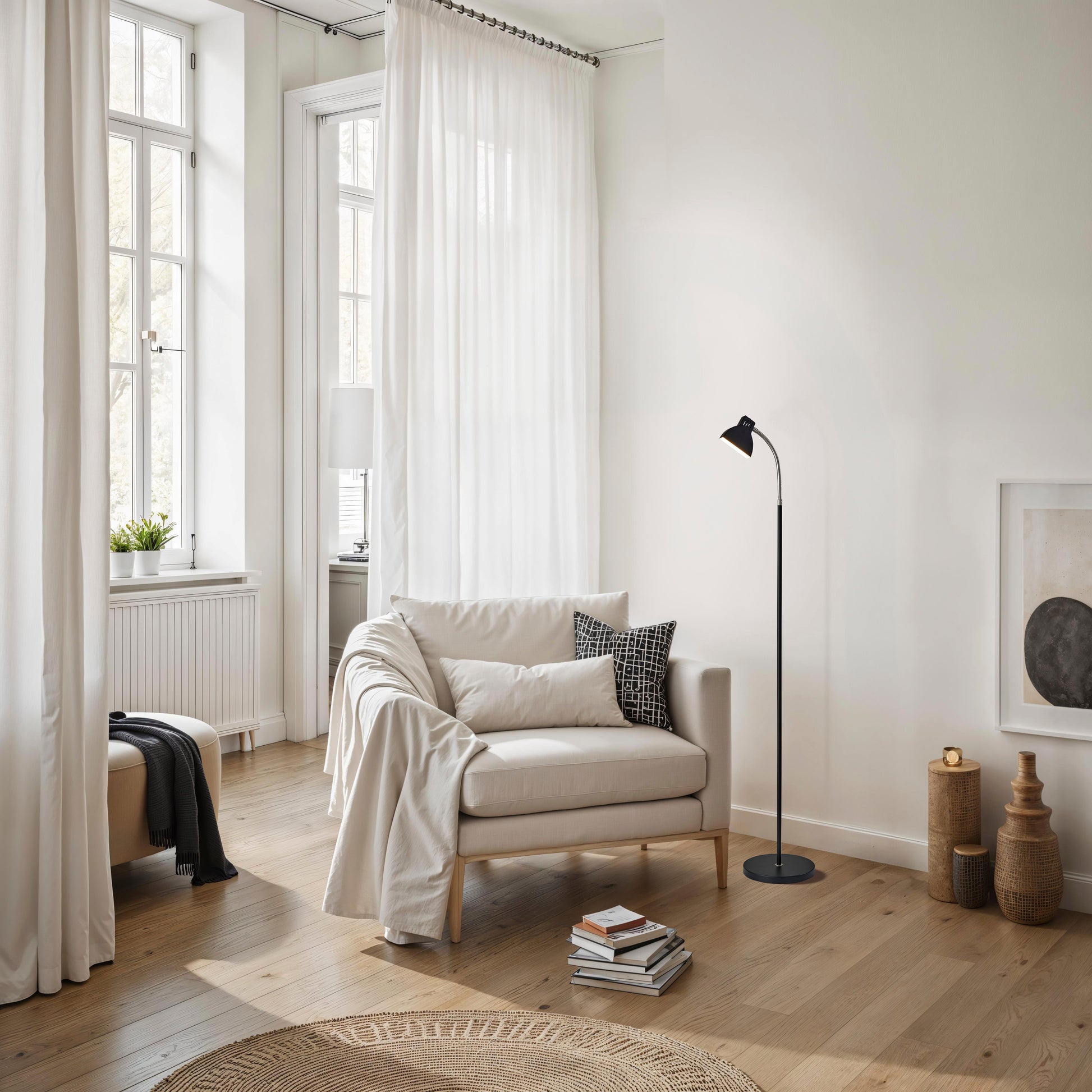 Slender LED Floor Lamp-Lighting-DECOROLALA