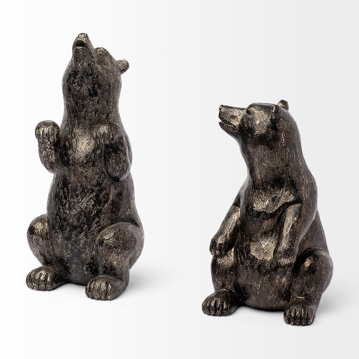 Sleuth (Set of 2) 9L x 8W Grizzly Bear Bookends-Bookends-DECOROLALA