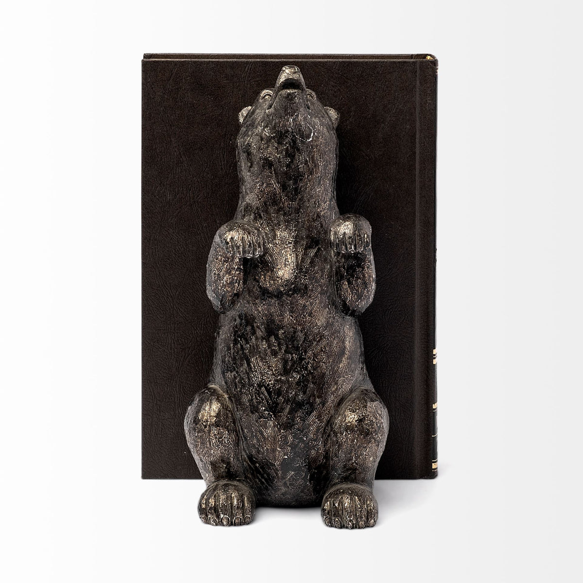 Sleuth (Set of 2) 9L x 8W Grizzly Bear Bookends-Bookends-DECOROLALA
