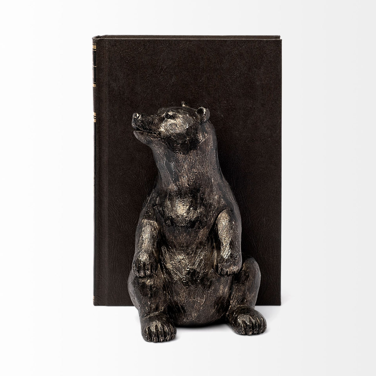 Sleuth (Set of 2) 9L x 8W Grizzly Bear Bookends-Bookends-DECOROLALA