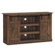 Sliding Barn TV Stand Console Table-Brown-Entertainment Centers & TV Stands-DECOROLALA