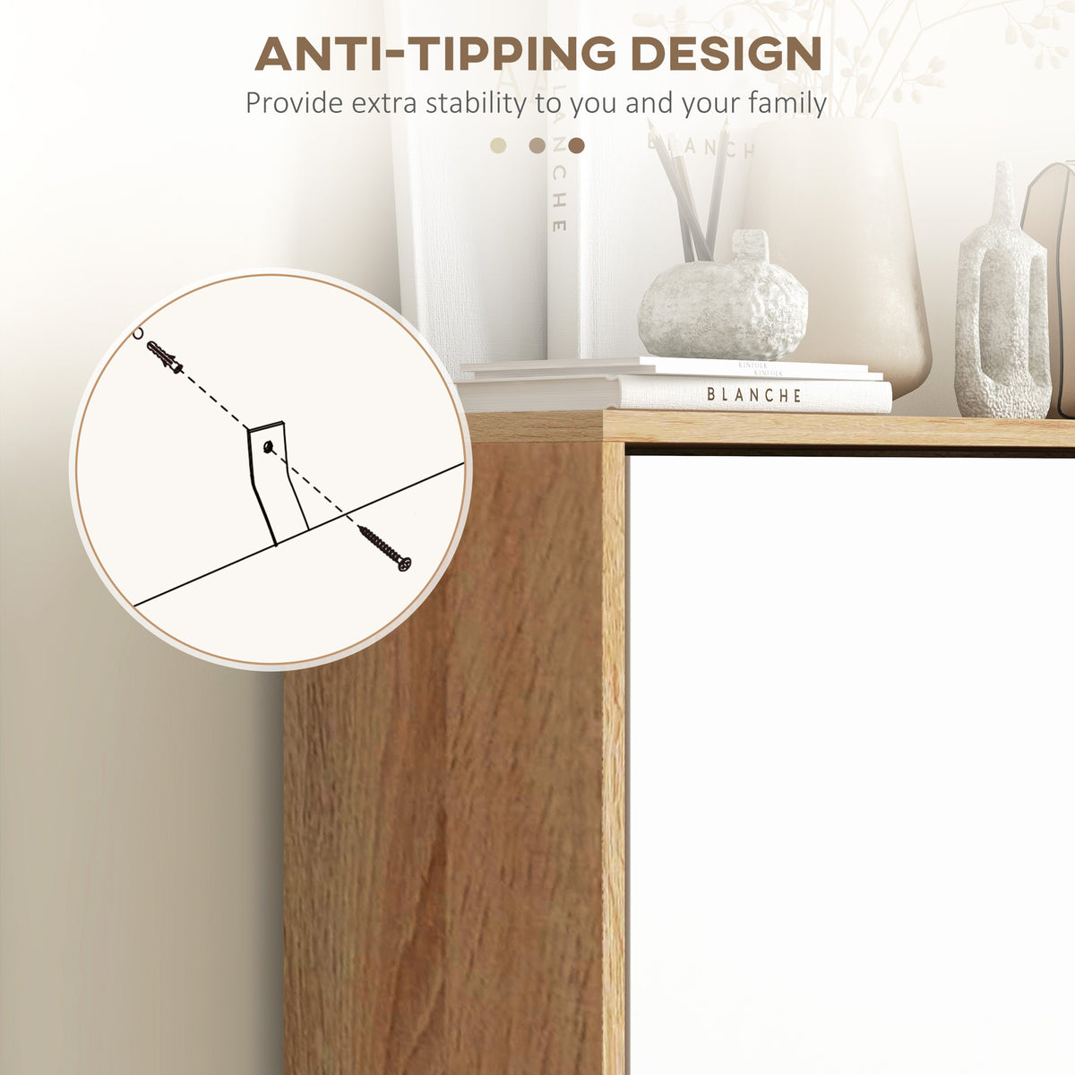 Slim Shoe Cabinet - 3 Flip Drawers White 24-Pair Capacity-Home Furnishings > Storage & Organization > Shoe Storage Cabinets & Racks-DECOROLALA