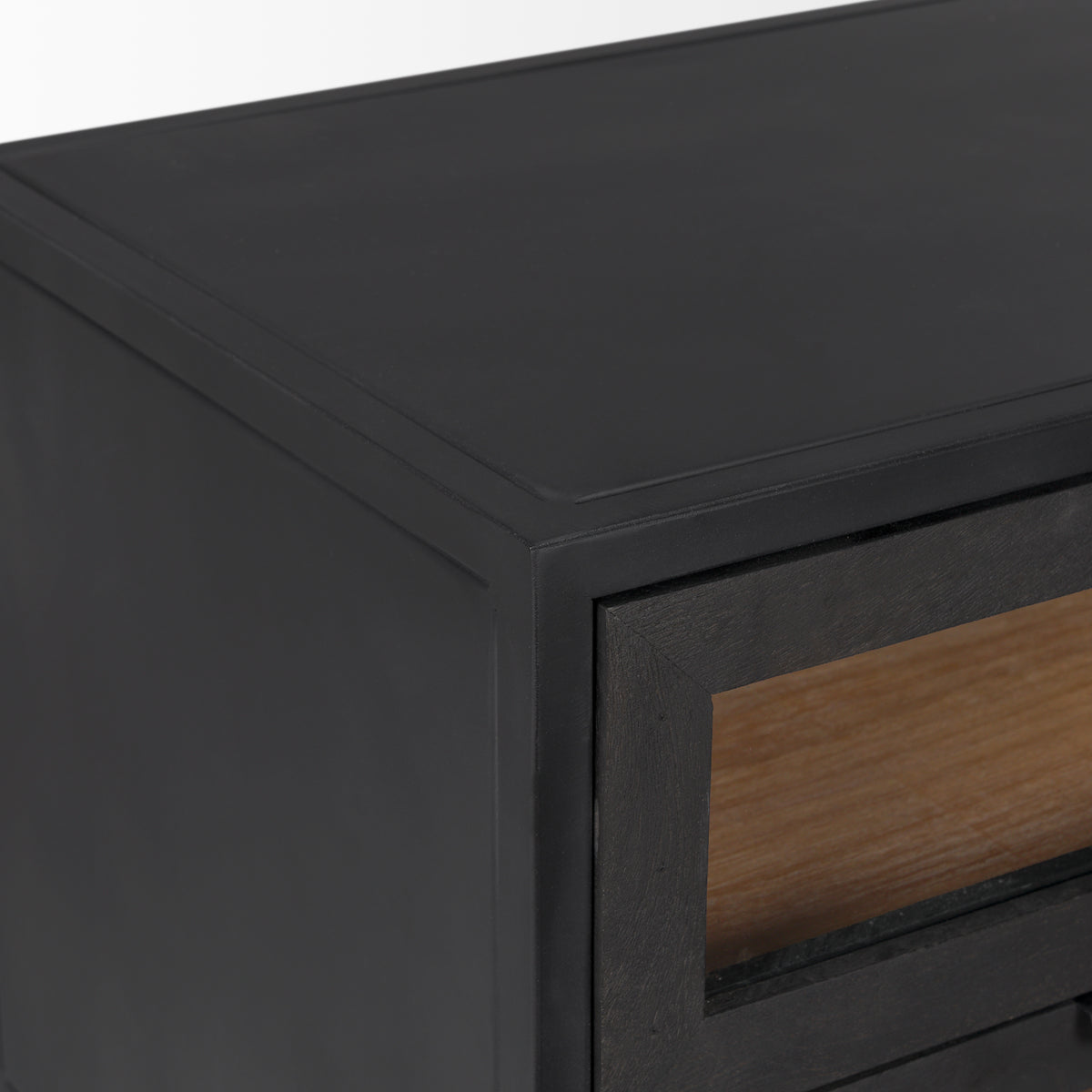 Sloan Wood W/ Metal Frame Side Table-End and Side Tables-DECOROLALA