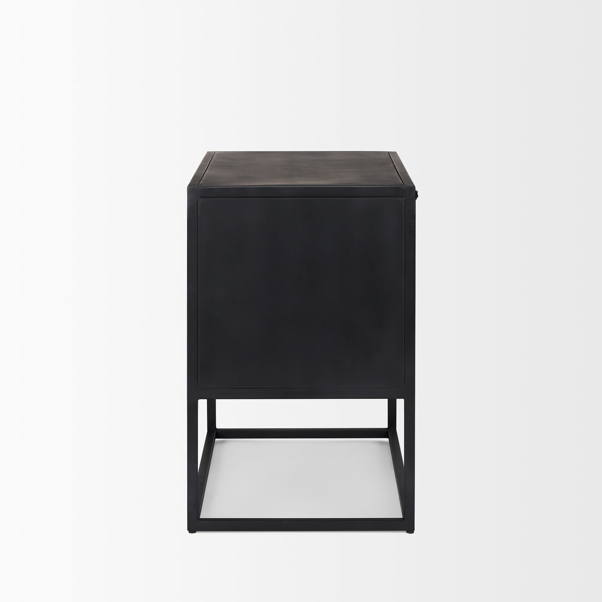 Sloan Wood W/ Metal Frame Side Table-End and Side Tables-DECOROLALA