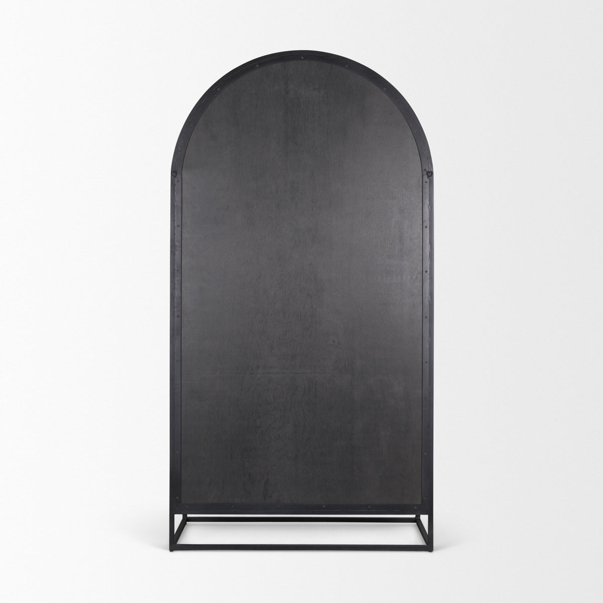 Sloan Wood and Metal Frame Arched Cabinet-Storage Cabinets-DECOROLALA