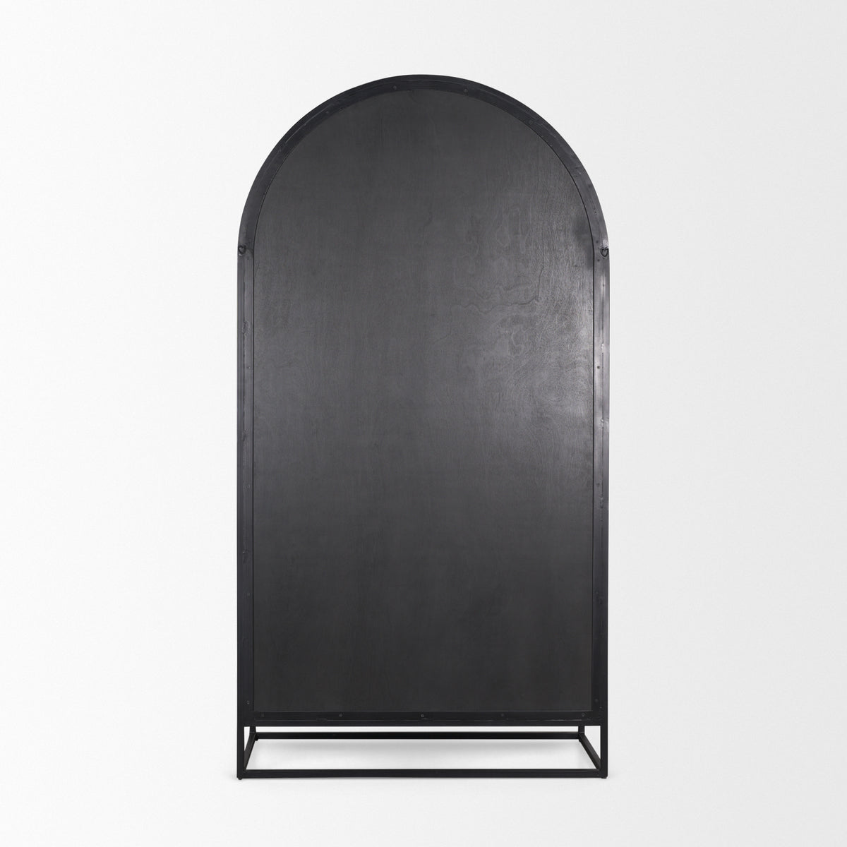 Sloan Wood and Metal Frame Arched Cabinet-Storage Cabinets-DECOROLALA