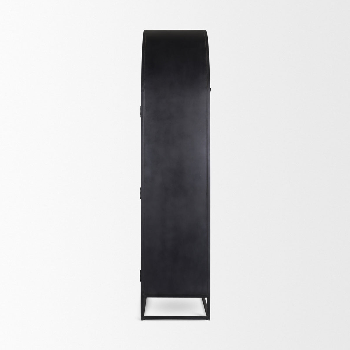 Sloan Wood and Metal Frame Arched Cabinet-Storage Cabinets-DECOROLALA