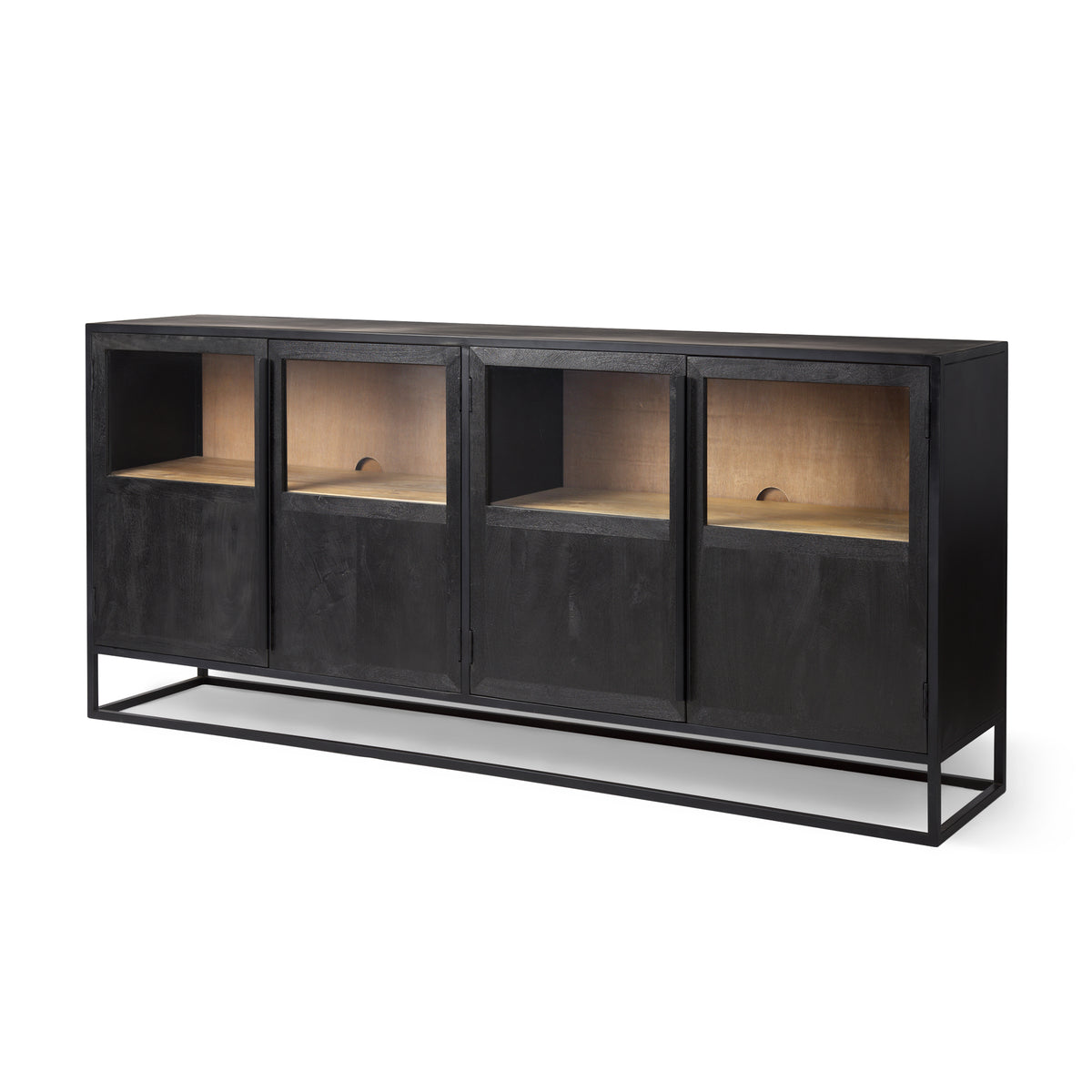 Sloan Wood and Metal Sideboard Console-Sideboards & Buffets-DECOROLALA