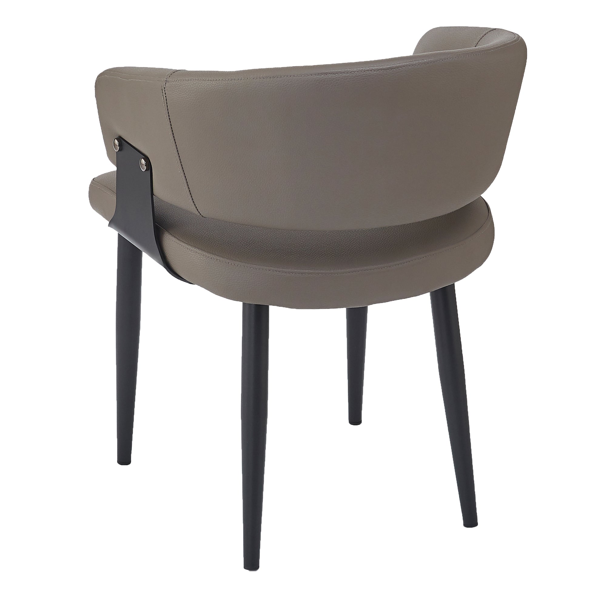 Sloane Dining Chair - Stone Textured Faux Leather-DECOROLALA