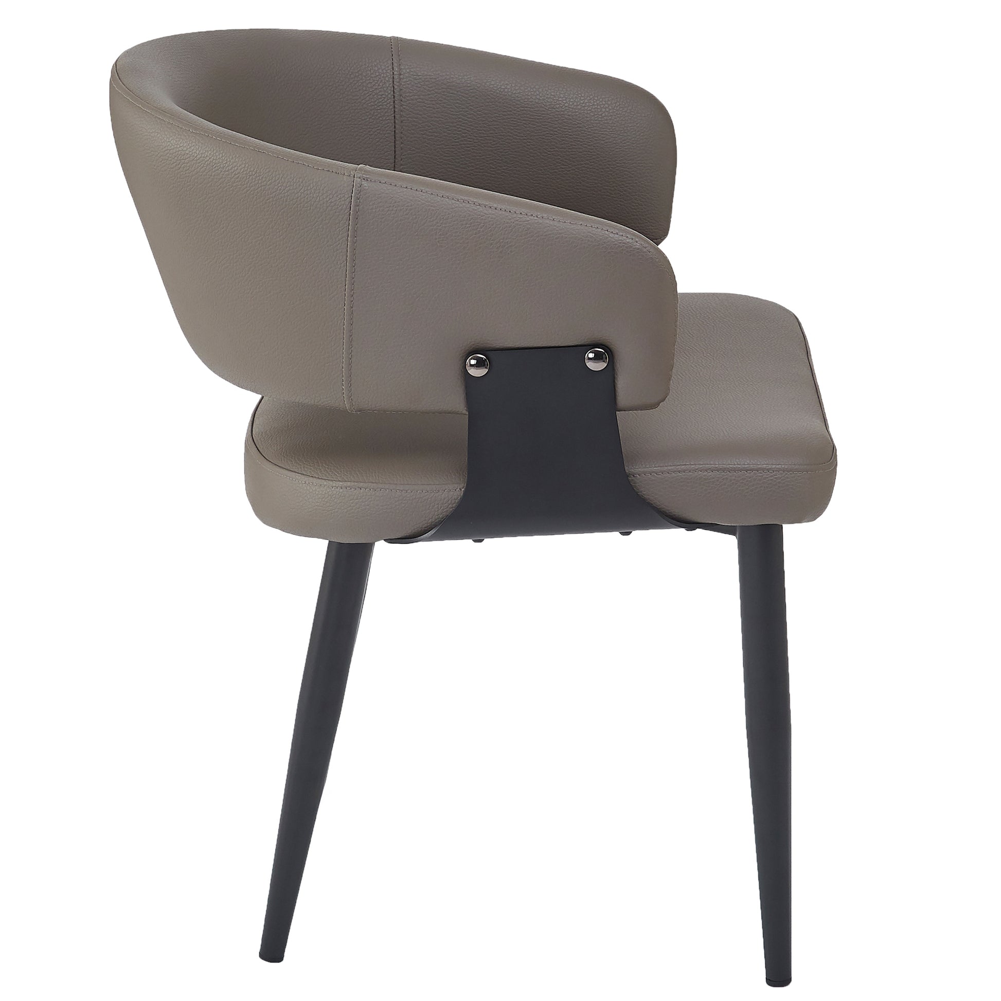 Sloane Dining Chair - Stone Textured Faux Leather-DECOROLALA