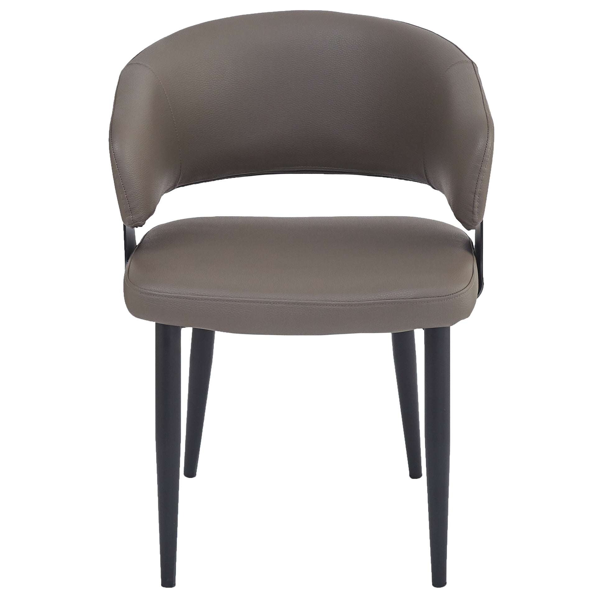 Sloane Dining Chair - Stone Textured Faux Leather-DECOROLALA