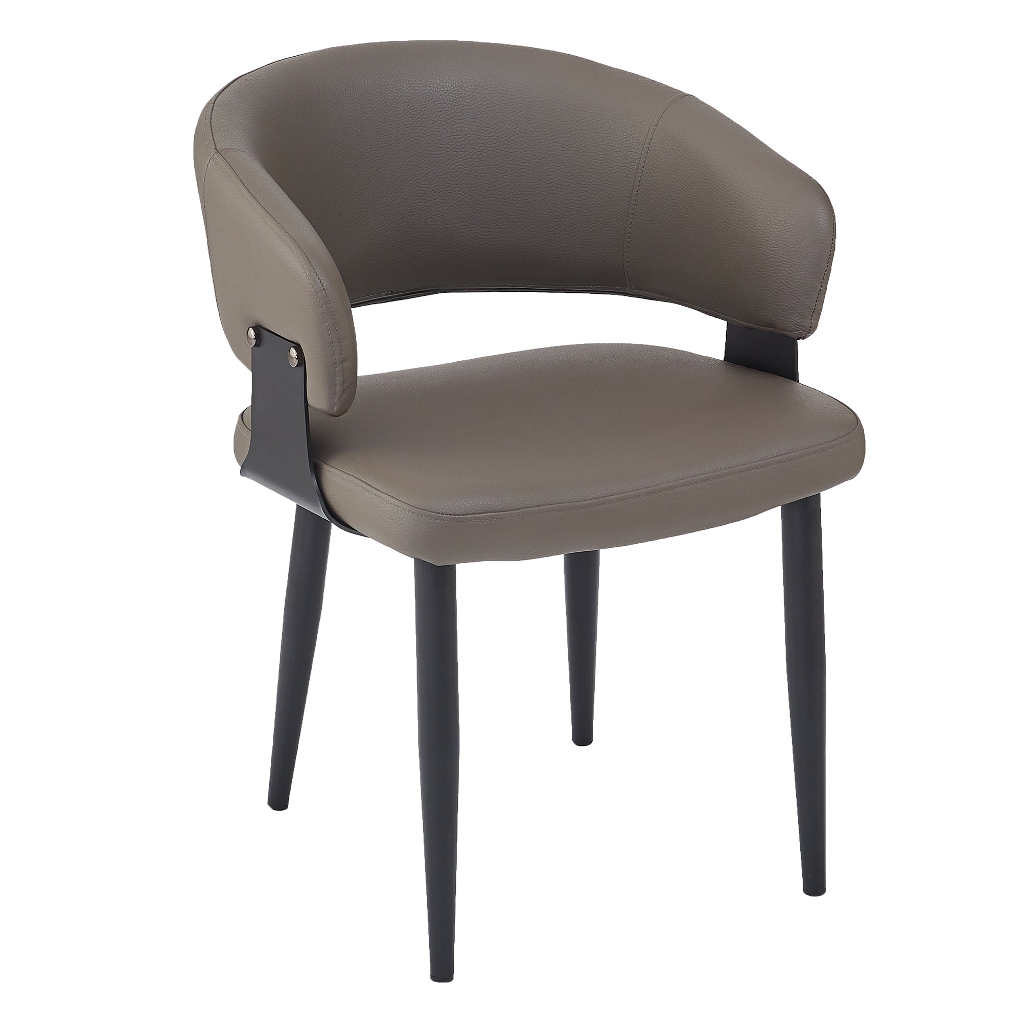 Sloane Dining Chair - Stone Textured Faux Leather-DECOROLALA