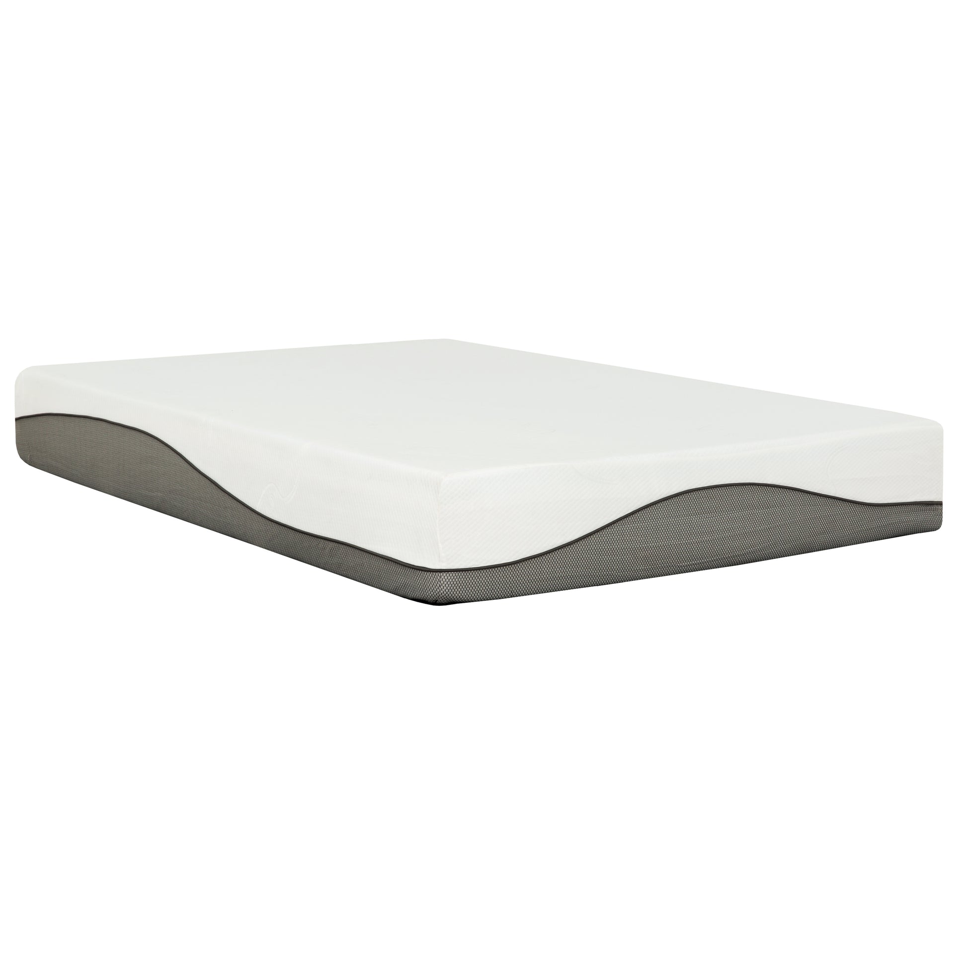 Slumber 10.5" Charcoal Gel Memory Foam Mattress-Bedroom-DECOROLALA