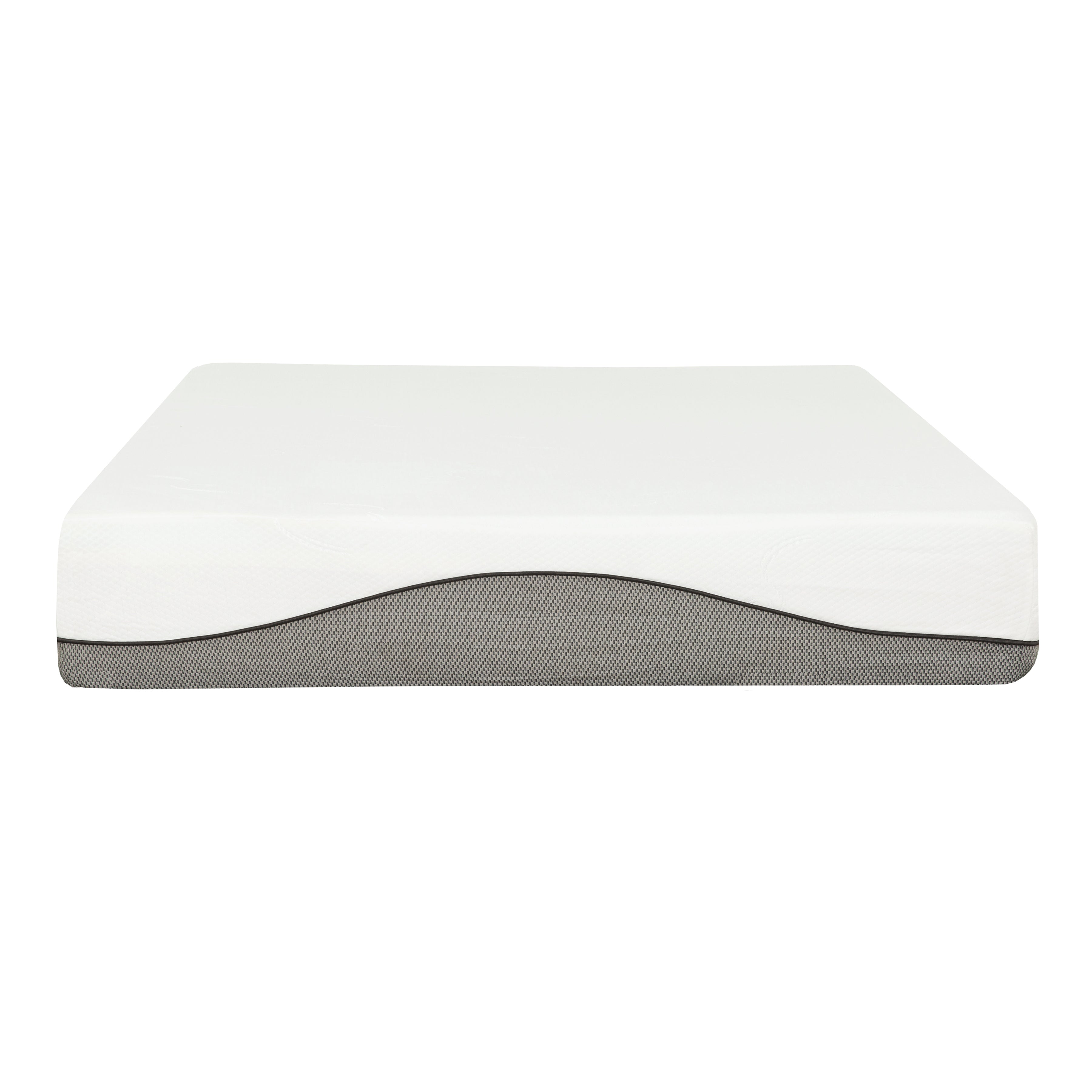 Slumber 10.5" Charcoal Gel Memory Foam Mattress-Bedroom-DECOROLALA
