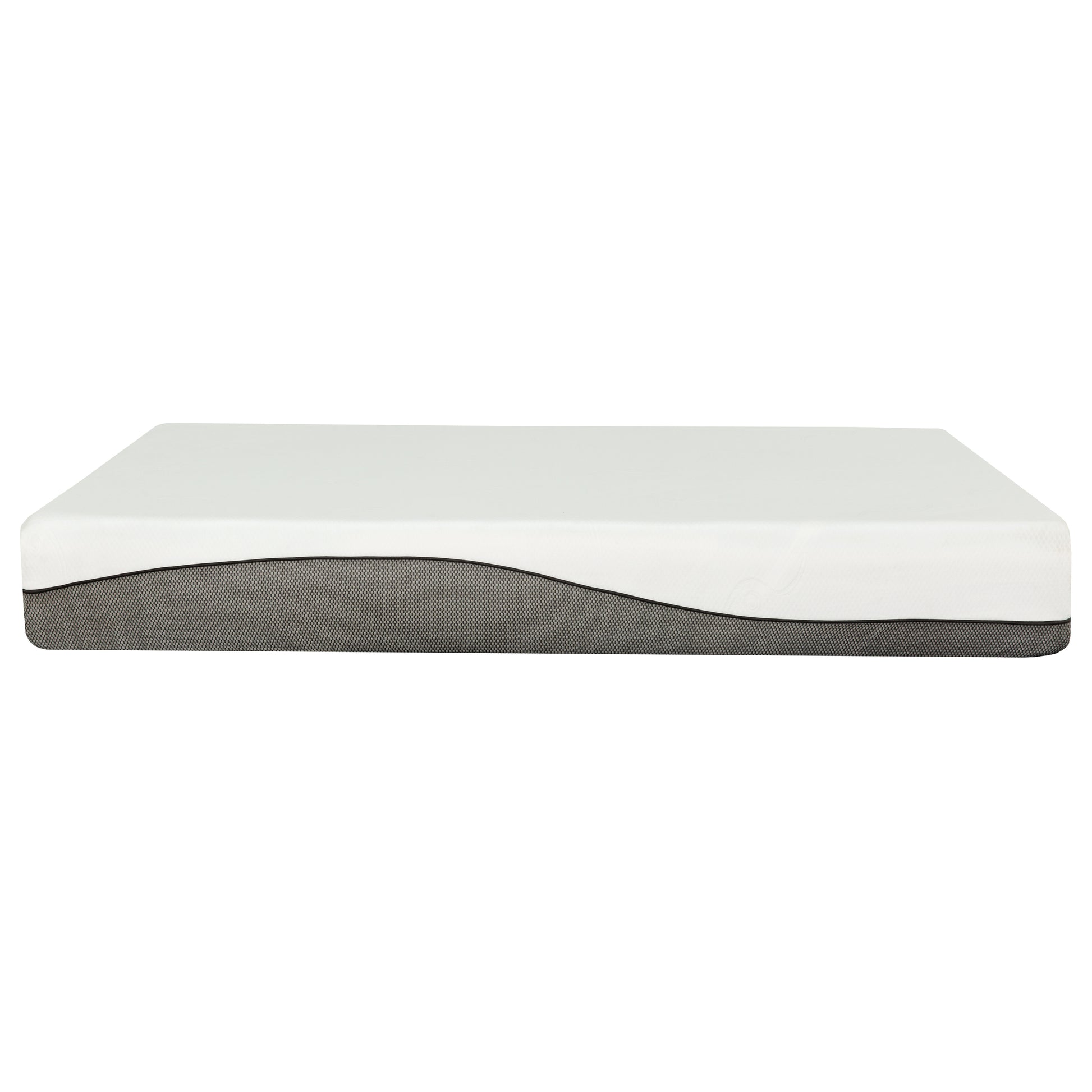 Slumber 10.5" Charcoal Gel Memory Foam Mattress-Bedroom-DECOROLALA