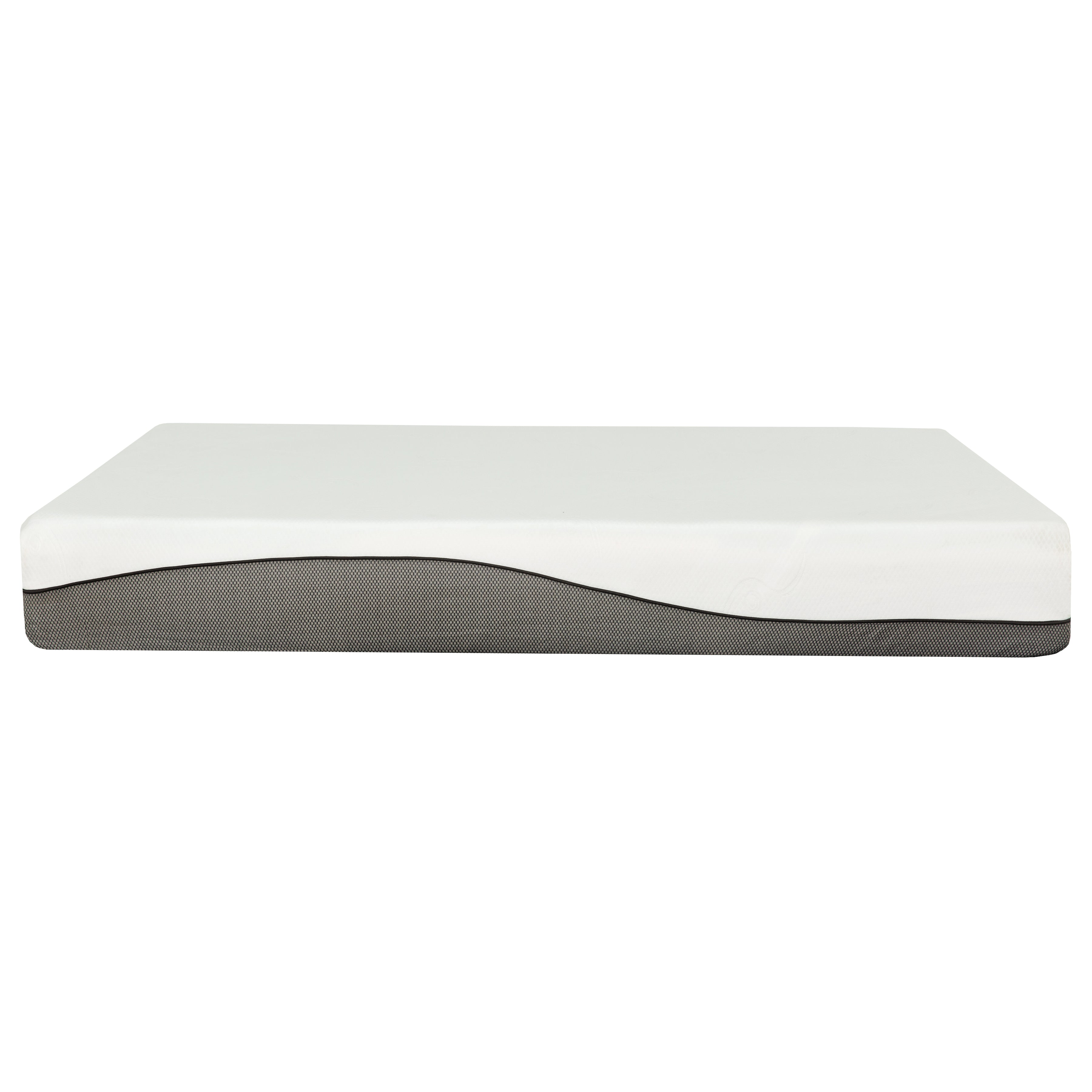 Slumber 10.5" Charcoal Gel Memory Foam Mattress-Bedroom-DECOROLALA